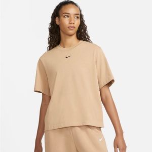 Nike Loose Fit Tee - Women’s - Tan/Beige